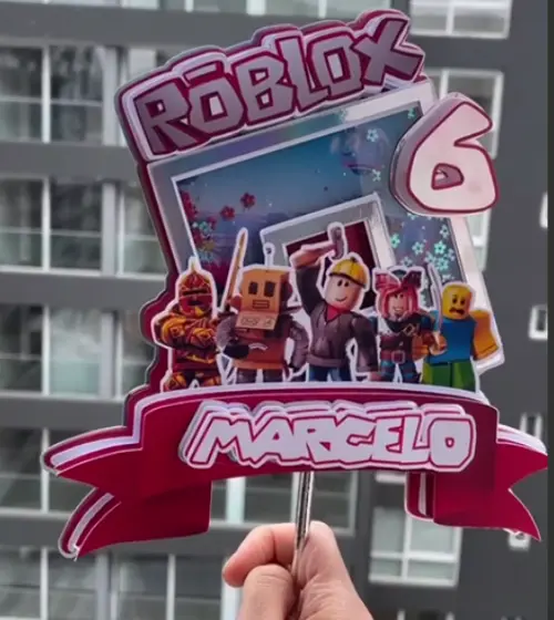 Arquivo de corte topo de bolo Roblox