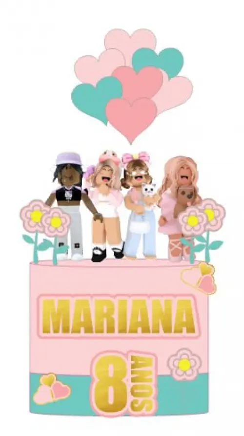 Arquivo de corte topo de bolo Roblox