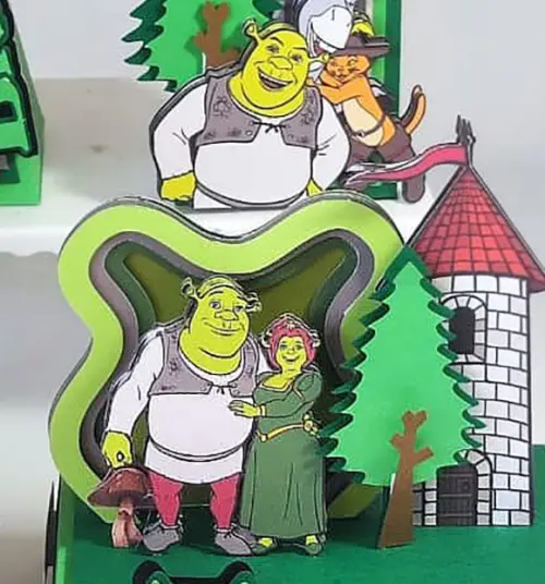 Arquivo de corte topo de bolo Sherek