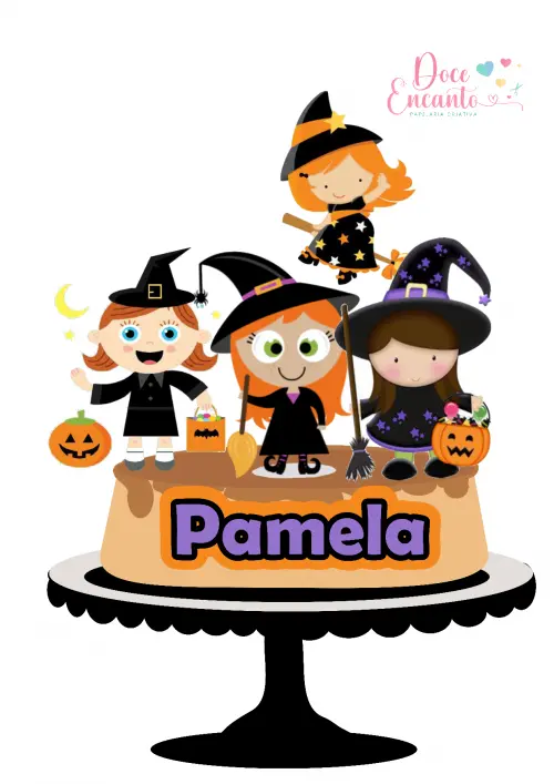 Arquivo de corte topo de bolo halloween