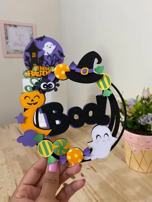 Arquivo de corte topo de bolo halloween