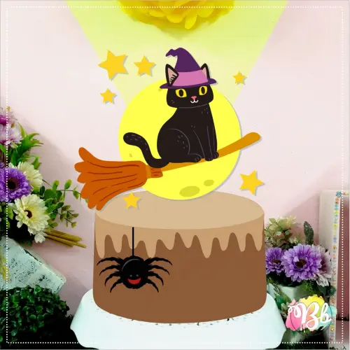 Arquivo de corte topo de bolo halloween