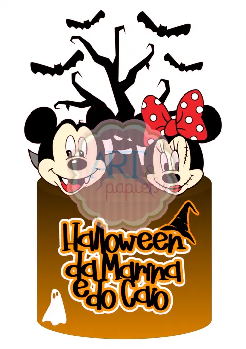 Arquivo de corte topo de bolo halloween