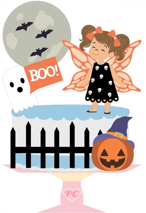 Arquivo de corte topo de bolo halloween