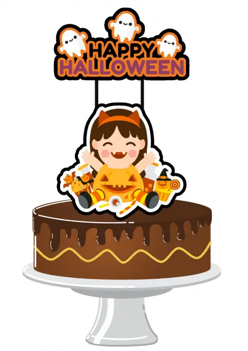 Arquivo de corte topo de bolo halloween