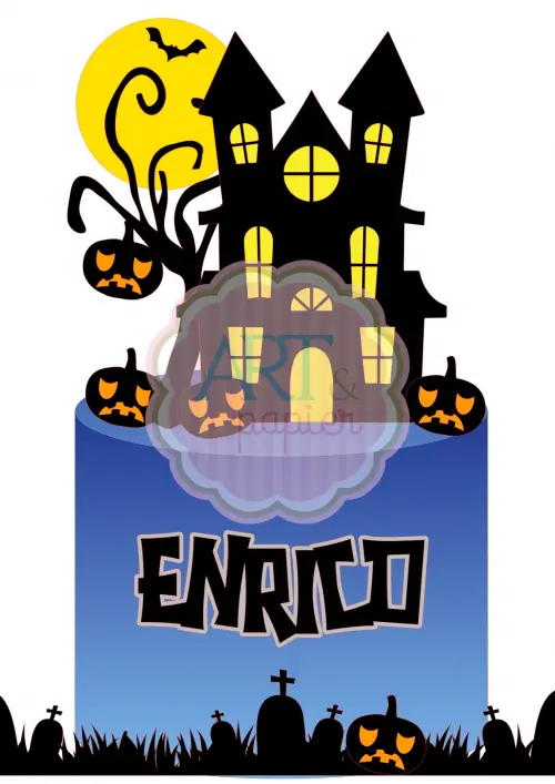 Arquivo de corte topo de bolo halloween