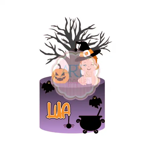 Arquivo de corte topo de bolo halloween