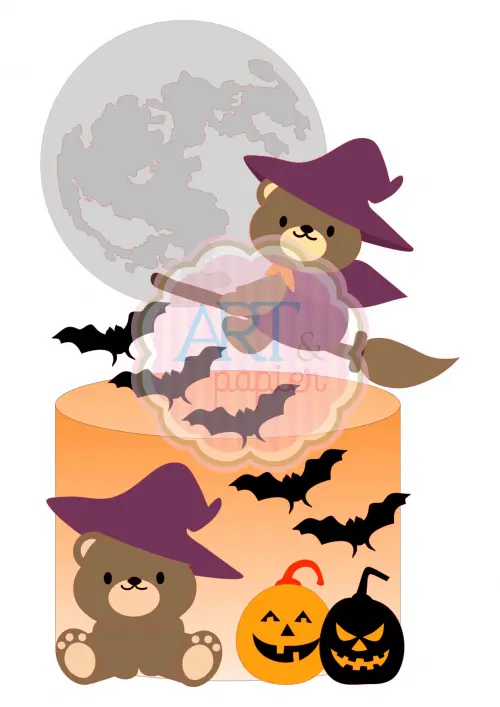 Arquivo de corte topo de bolo halloween