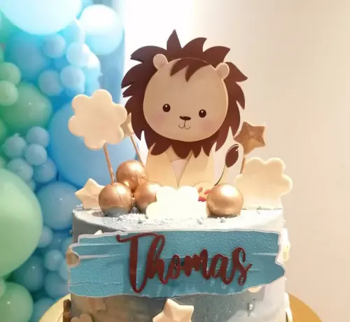 Arquivo de corte topo de bolo leãozinho