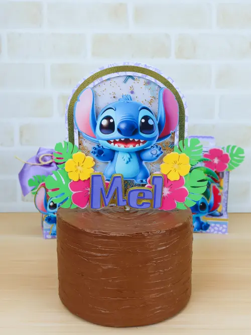 Topo de bolo Stitch