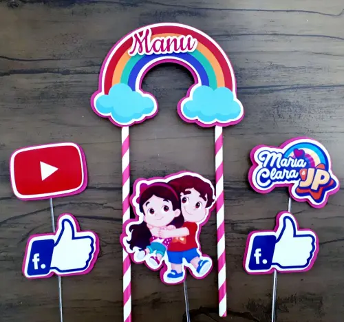 Arquivo de corte topo de bolo Maria Clara e JP