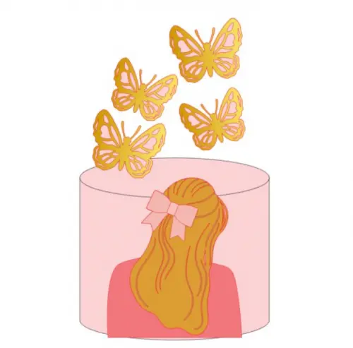 Arquivo de corte topo de bolo Mulher