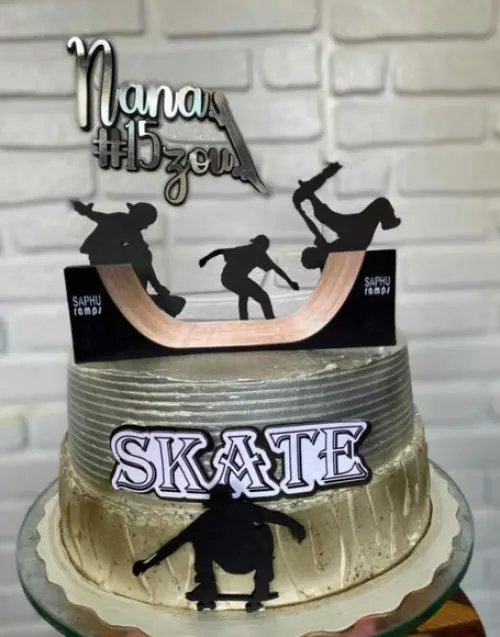 Arquivo de corte topo de bolo Skate