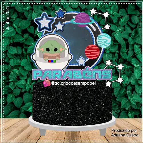 Arquivo de corte topo de bolo Star Wars