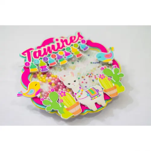 Arquivo de corte topo de bolo Lhama