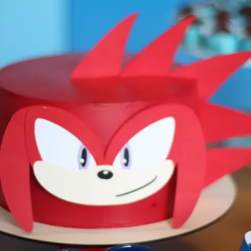 Arquivo de corte topo de bolo Sonic