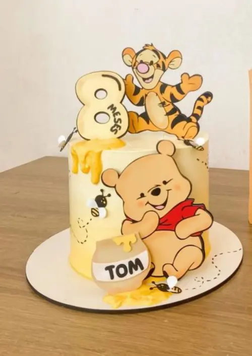 Arquivo de corte topo de bolo Ursinho Pooh