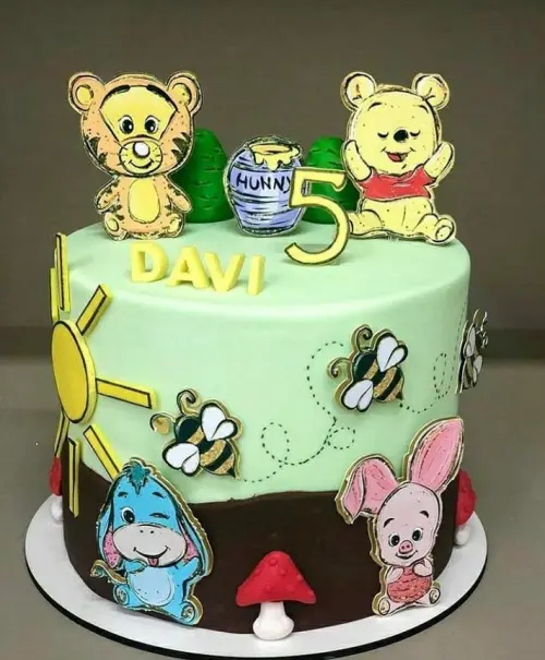 Arquivo de corte topo de bolo Ursinho Pooh