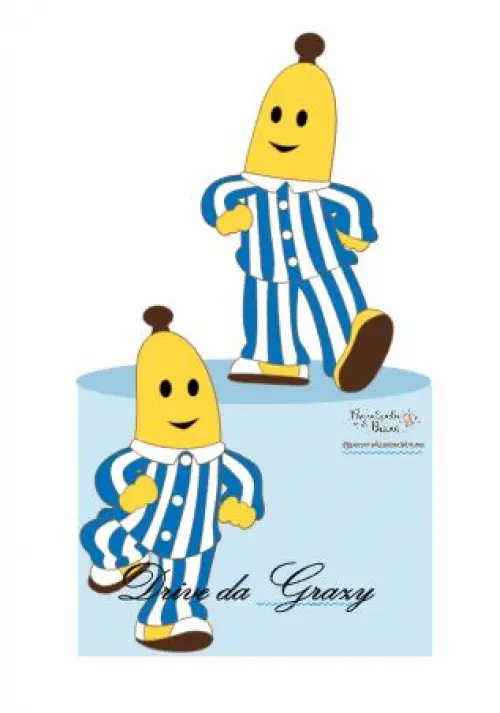 Arquivo de corte Topo de bolo Banana de Pijama