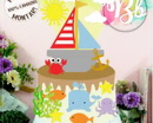 Arquivo de corte topo de bolo Barquinho