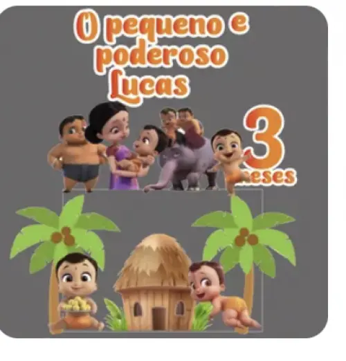 Arquivo de corte topo de bolo O PEQUENO E PODEROSO BHEEM