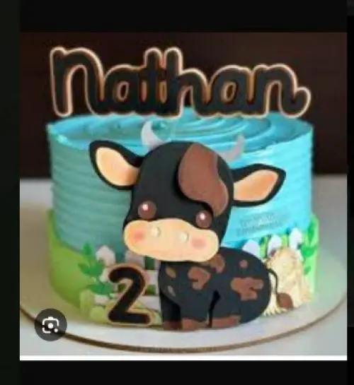 Arquivo de corte topo de bolo Boi da Cara Preta