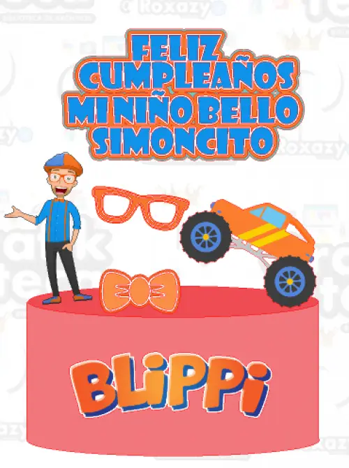 Arquivo de corte topo de bolo Blippi