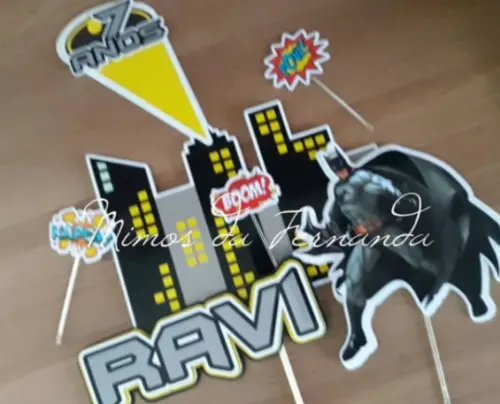 Arquivo de corte topo de bolo batman