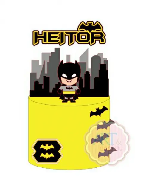 Arquivo de corte topo de bolo batman