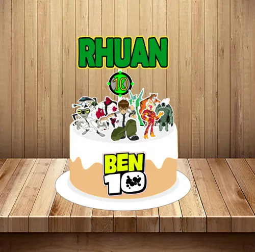 Arquivo de corte topo de bolo Ben 10