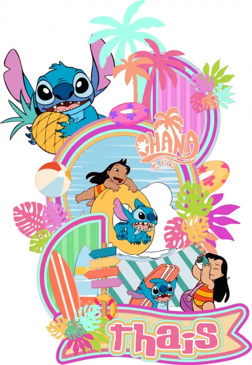 Arquivo de corte topo de bolo Stitch