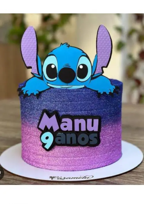 Arquivo de corte topo de bolo Stitch