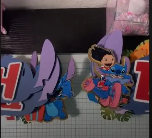 Arquivo de corte topo de bolo Stitch