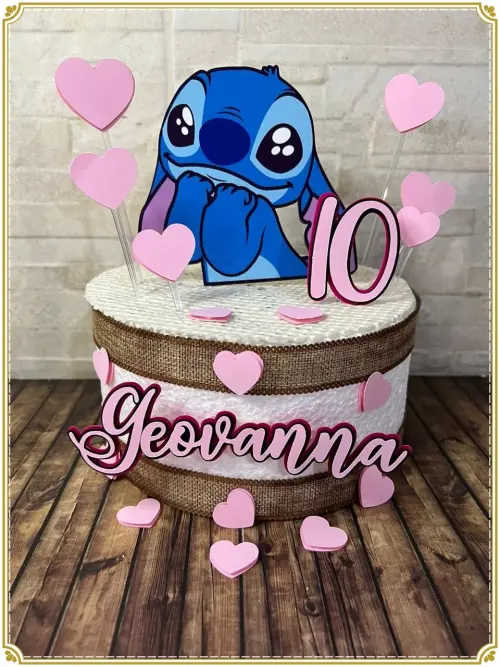 Arquivo de corte topo de bolo Stitch