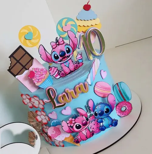 Arquivo de corte topo de bolo Stitch