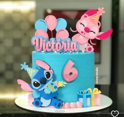 Arquivo de corte topo de bolo Stitch