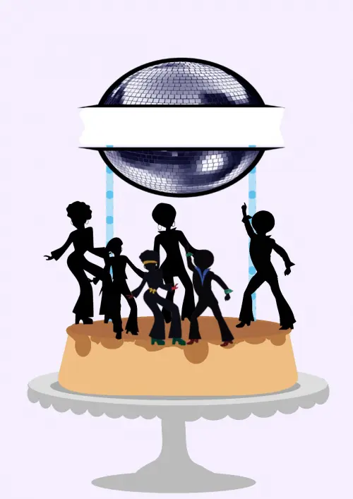 Arquivo de corte topo de bolo Balada