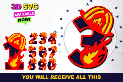 Arquivo de corte topo de bolo Bombeiro