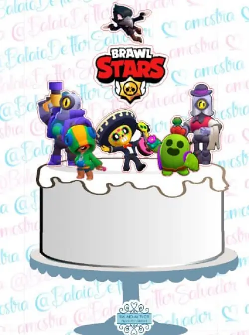 Arquivo de corte topo de bolo Brawl Star