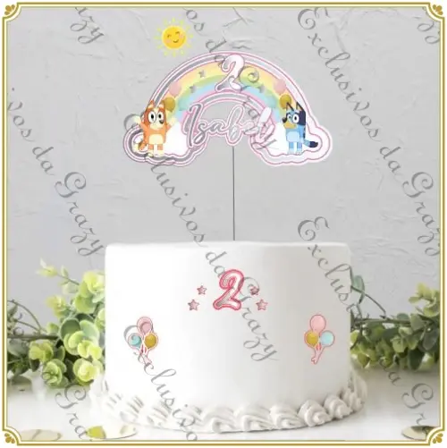 Arquivo de corte Topo de Bolo Bluey