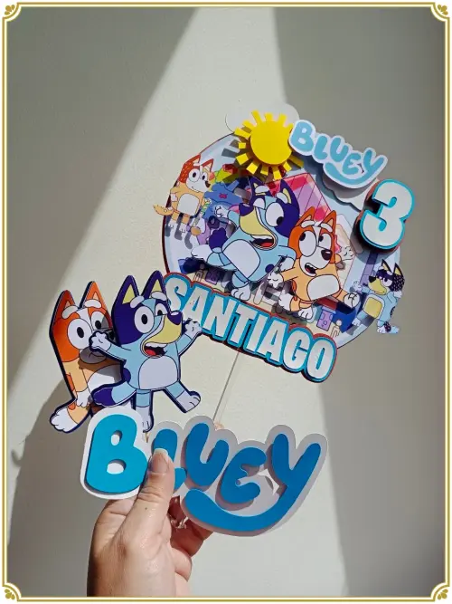 Arquivo de corte Topo de Bolo Bluey