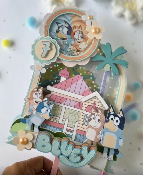 Arquivo de corte Topo de Bolo Bluey