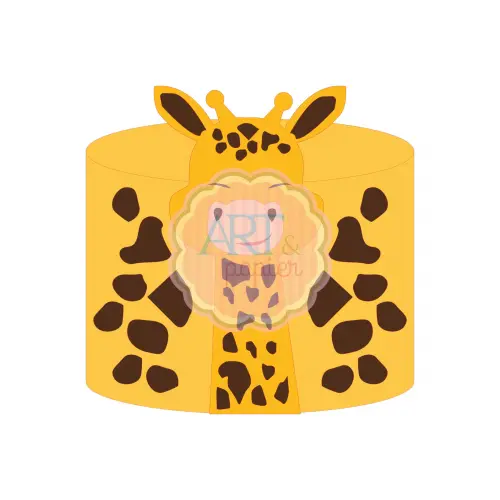 Arquivo de corte topo de bolo Girafinha