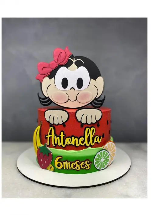 Arquivo de corte topo de bolo Magali