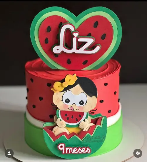 Arquivo de corte topo de bolo Magali