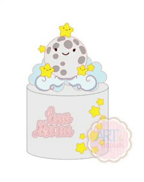 Arquivo de corte topo de bolo Estrelinha