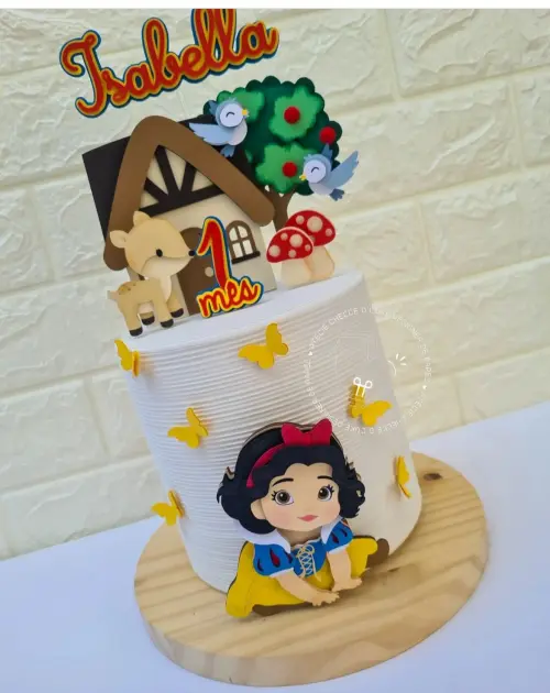 Arquivo de corte topo de bolo Branca de Neve