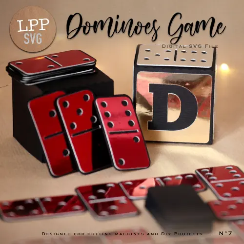 Arquivo de corte topo de bolo Dominó