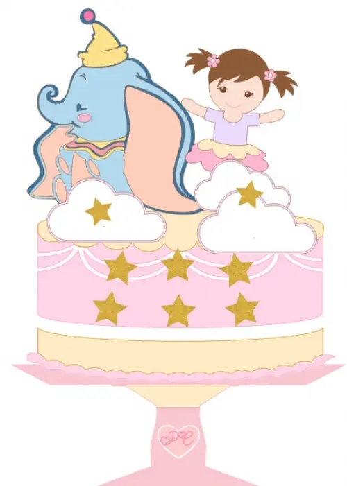 Arquivo de corte topo de bolo Dumbo