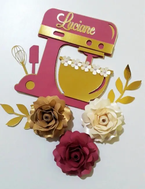 Arquivo de corte topo de bolo Batedeira